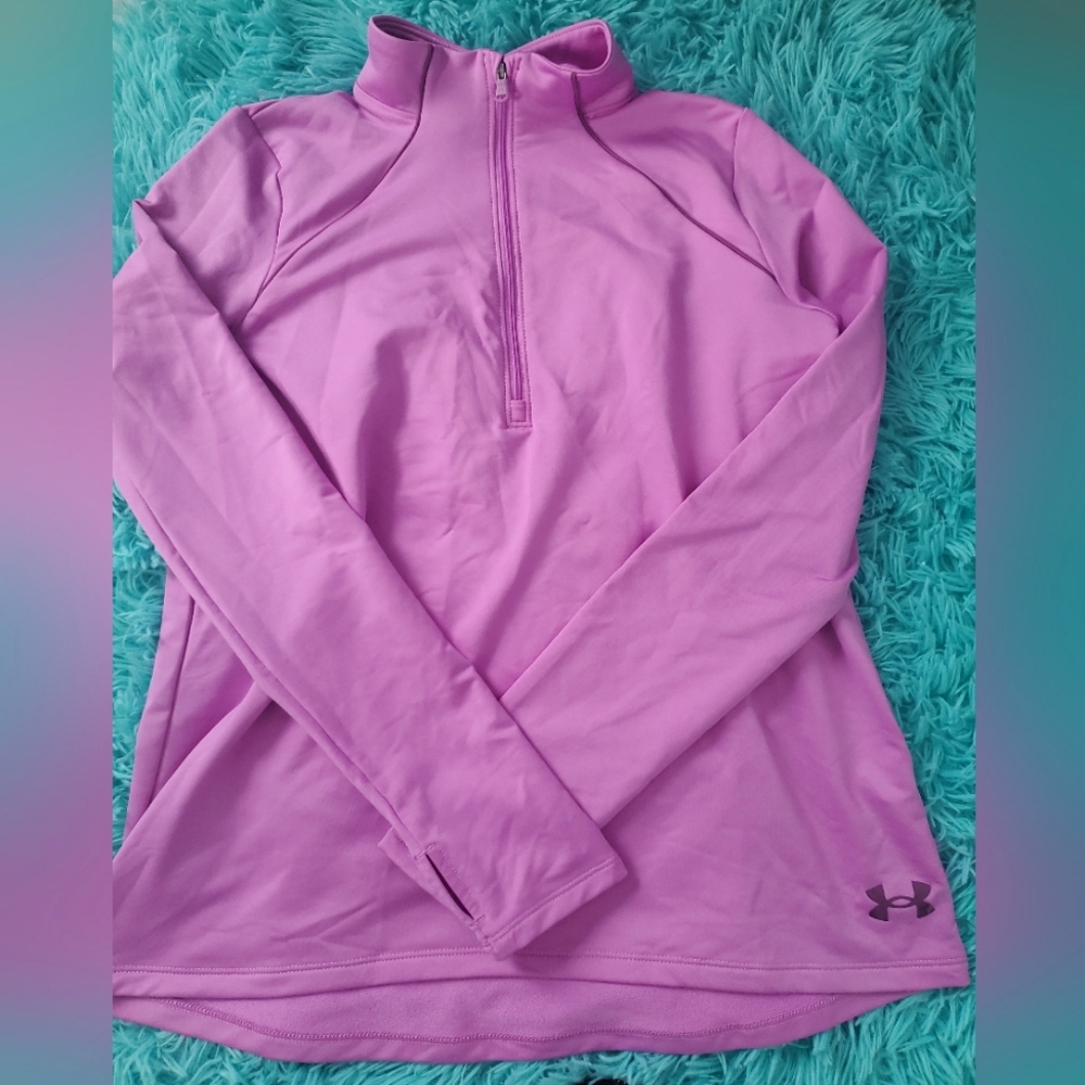 Under Armour Youth Large Track Set Black and Purple